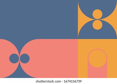 Seamless geometric pattern with simple repetitive geometrical forms. Abstract vector graphics design of basic geometrical elements. Useful for web design, textile print, wallpaper, wrapping paper.