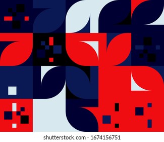 Seamless geometric pattern with simple repetitive geometrical forms. Abstract vector graphics design of basic geometrical elements. Useful for web design, textile print, wallpaper, wrapping paper.