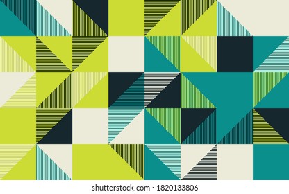 Seamless geometric pattern with simple repetitive geometrical forms. Abstract vector graphics design of basic geometrical elements. Useful for web design, textile print, wallpaper, wrapping paper.