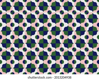 Seamless geometric pattern with simple repetitive geometrical forms. Abstract vector graphics design of basic geometrical elements. Useful for web design, textile print, wallpaper, wrapping paper.