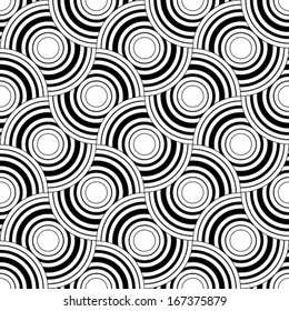 Seamless geometric pattern, simple vector black and white stripes background, accurate, editable and useful background for design or wallpaper.