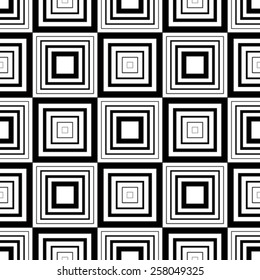 Seamless geometric pattern, simple vector black and white stripes background, accurate, editable and useful background for design or wallpaper.