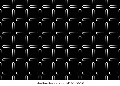 seamless geometric pattern. small dash pattern on black and white background. vector, illustration