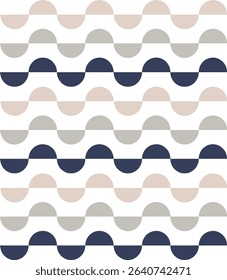 Seamless Geometric Pattern with Soft Hues and a Modern Aesthetic