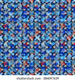 Seamless geometric pattern in space style. Vector, hand drawn background. For the design and decoration background, wallpaper, packaging, fabrics, textiles.