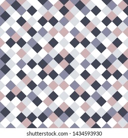 Seamless geometric pattern. Square patten Abstract background with geometric shapes. Pattern for fabric, gift wrapping, paper design, wallpaper, textile, tile, carpet. Vector illustration with squares