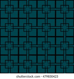 Seamless geometric pattern of squares. Handmade. Vector. You can use as background in design packages, brochures, logos, etc.