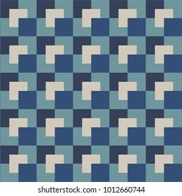seamless geometric pattern with squares overlapping each other