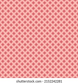 Seamless geometric pattern of squares in pink and red for texture, textiles, banners and simple backgrounds