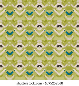 Seamless geometric pattern of squares and triangles. Vector illustration.
