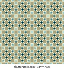 Seamless geometric pattern with squares and triangles, vector background illustration