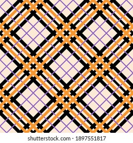 Seamless geometric pattern with squares. Vector art.