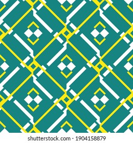 Seamless geometric pattern with squares. Vector art.