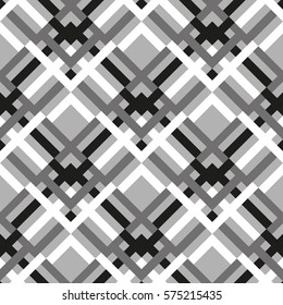 Seamless geometric pattern with squares. Vector art.