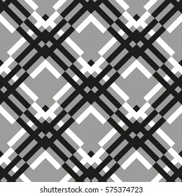 Seamless geometric pattern with squares. Vector art.