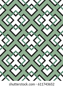 Seamless geometric pattern with squares. Vector art.