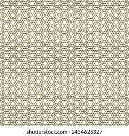 Seamless geometric pattern. Star in hexagon