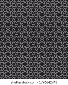Seamless geometric pattern with stars