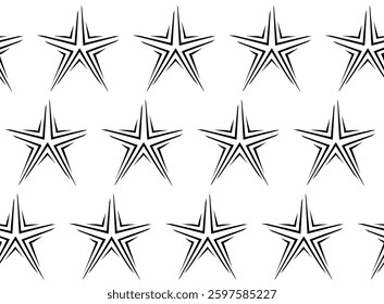 Seamless geometric pattern with stars