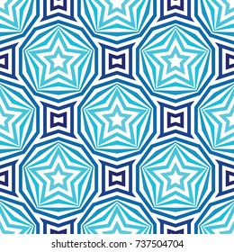 seamless geometric pattern with stars