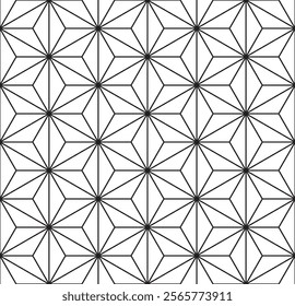 Seamless geometric pattern of stars.  Abstract vintage background. Modern elegant texture. It can be used in web design, packaging, printing, textiles, wallpaper.