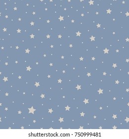 Seamless geometric pattern of stars. Background. Vector.