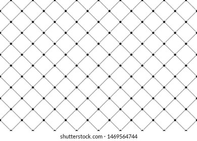 seamless geometric pattern. stars and dots arranged in a square on a white background. vector, illustration