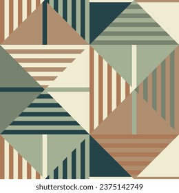 Seamless geometric pattern. Striped print.