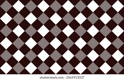 seamless geometric pattern with stripes, black gray and white diamond checkerboard repeat pattern, replete image, design for fabric printing