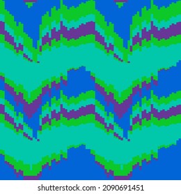 Seamless geometric pattern of stripes and lines in bright colors. Vector background for modern minimalist design
