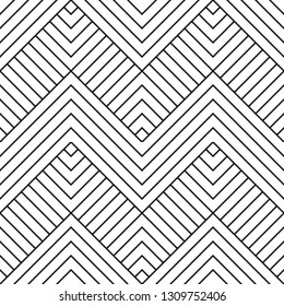 Vector Seamless Pattern Modern Stylish Zigzag Stock Vector (Royalty ...