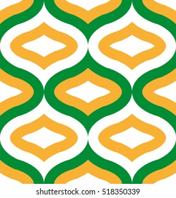 Seamless geometric pattern with stripes. Vector art.