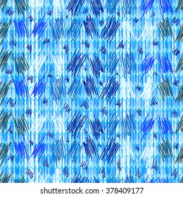 Seamless geometric pattern. The strips, strokes and dashes, vector.