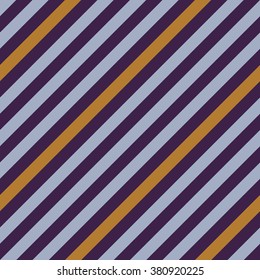 Seamless geometric pattern. Stripy texture for neck tie. Diagonal contrast strips on background. Blue Bell, cream, violet colors. Vector