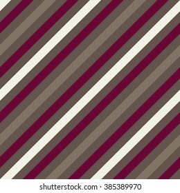 Seamless geometric pattern. Stripy texture for neck tie. Diagonal contrast strips on background. Vinous, gray, white colors. Vector