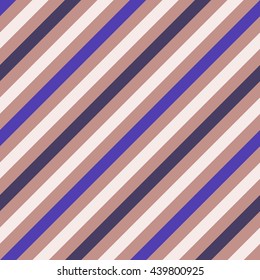 Seamless geometric pattern. Stripy texture for neck tie. Diagonal contrast strips on background. Gray, purple, cream colors. Vector