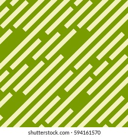 Seamless geometric pattern. Stripy texture. Diagonal strips. Labyrinth theme. Green yellow, lime bright spring colored background. Vector