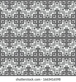 Seamless geometric pattern. Stylish abstract background. Modern vector linear texture with thin lines. Regularly repeating geometrical tiled grid with rhombuses, diamonds, rectangles.