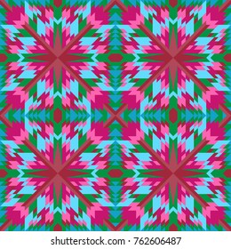seamless geometric pattern symmetrical ornament. for tiles, carpets, bedspreads.
