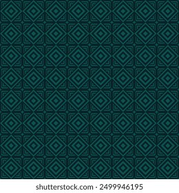 Seamless geometric pattern in teal and dark blue colors. Perfect for modern, minimalist, or art deco design projects.
