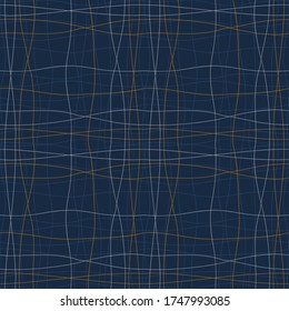 Seamless geometric pattern for textile print. Colored line texture. Geometric abstract background vector