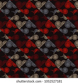 Seamless geometric pattern. The texture of the polka dot. Scribble texture. Textile rapport.