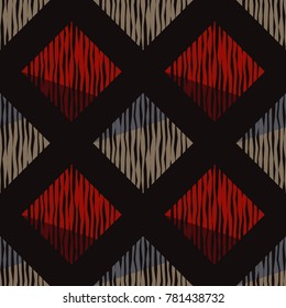 Seamless geometric pattern. The texture of the rectangles. Scribble texture. Textile rapport.