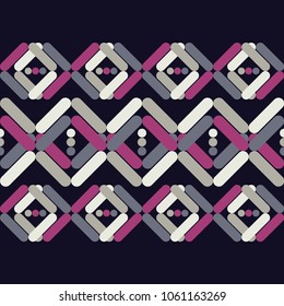 Seamless geometric pattern. The texture of rhombus. Textile rapport.