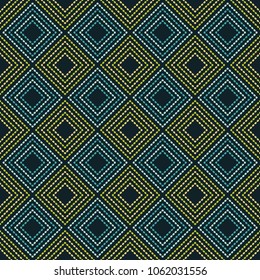 Seamless geometric pattern. The texture of rhombus. Drops texture. Textile rapport.