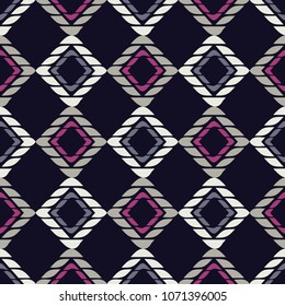 Seamless geometric pattern. The texture of rhombus. Scribble texture. Textile rapport.