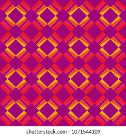 Seamless geometric pattern. The texture of rhombus. Scribble texture. Textile rapport.