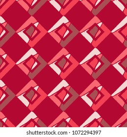 Seamless geometric pattern. The texture of rhombus. Scribble texture. Textile rapport.