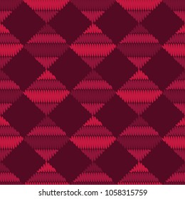 Seamless geometric pattern. The texture of the squares. Knitted texture. Textile rapport.