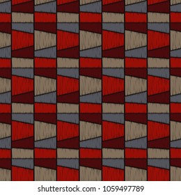 Seamless geometric pattern. The texture of the strips. Scribble texture. Textile rapport.